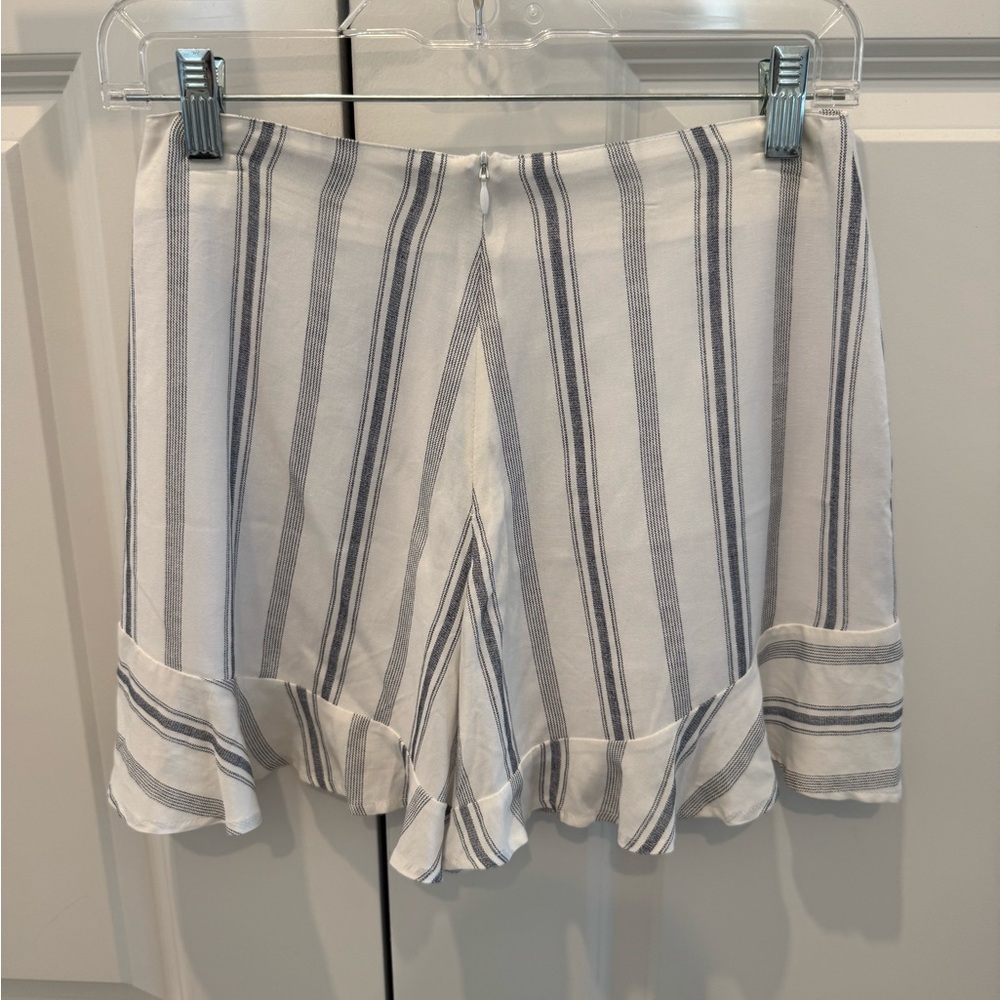 Striped Ruffle Shorts - Picture 2 of 4